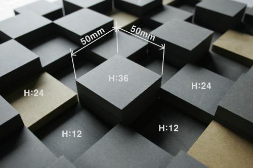 Sound diffusion board sound absorbing material