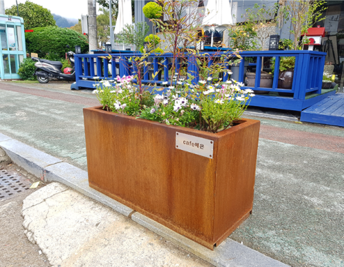 스틸데코 친환경 부식 처리 철제 화분 플랜트 박스