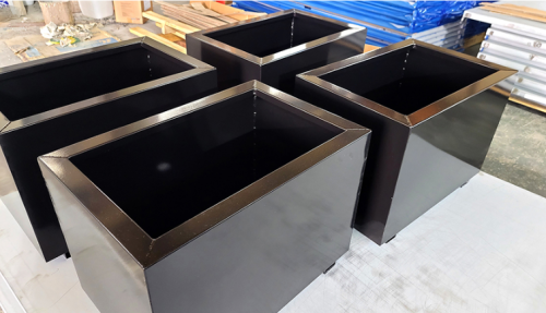 스틸데코 분체도장 마감 친환경 철제 화분 플랜트 박스