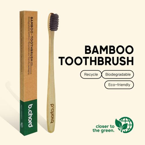 Non-cord bamboo toothbrush