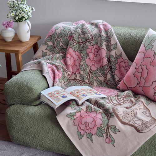 Peonies in vase Blanket