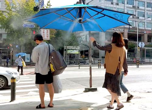 그늘막용 쿨링포그 시스템